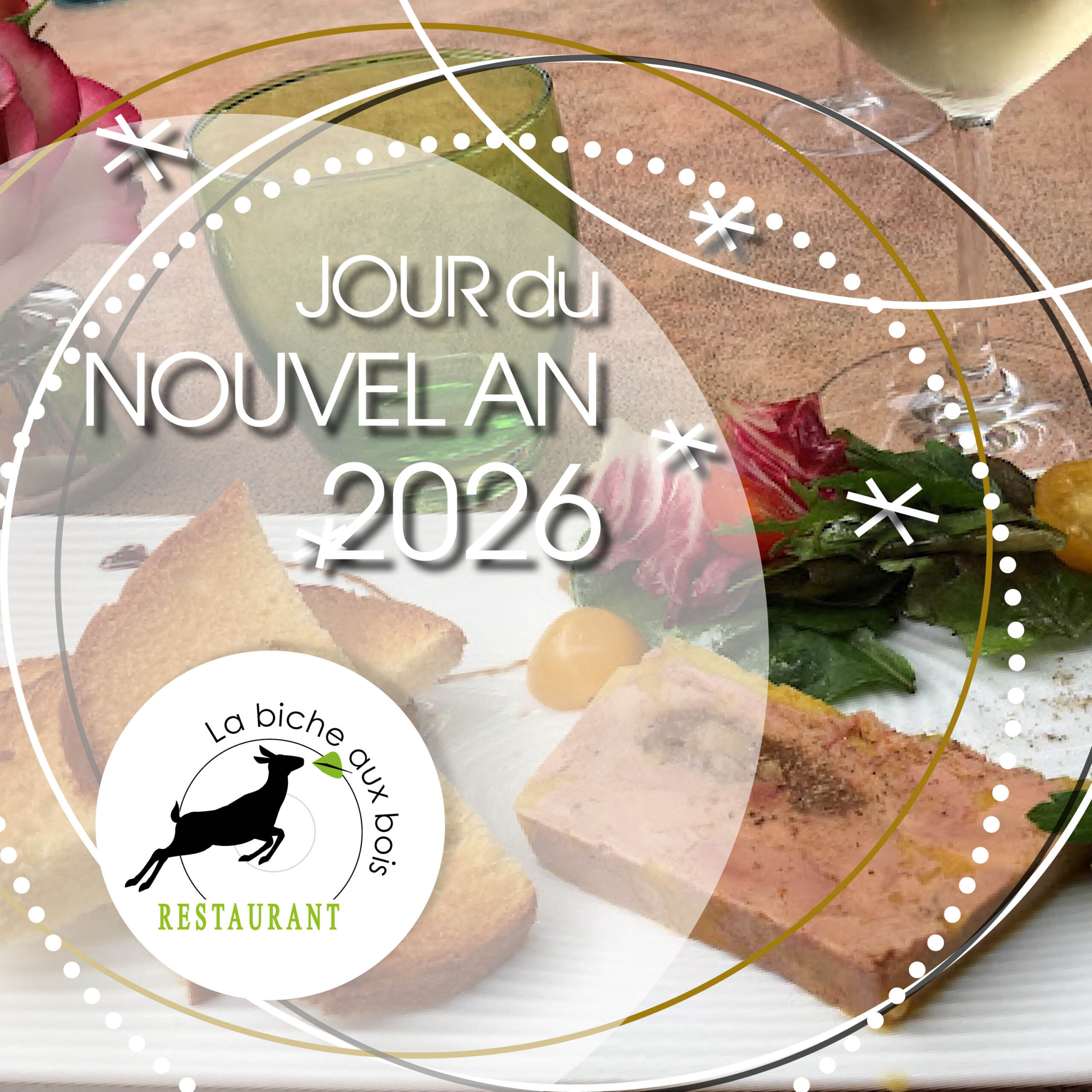 Repas Fêtes de Fin d'Année 2025 : Votre Restaurant Traditionnel en Essonne (Noël & Nouvel An) La Biche aux Bois
